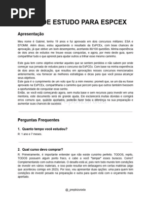Guia Completo: Estrutura da Prova da EsPCEx e Pesos das Disciplinas