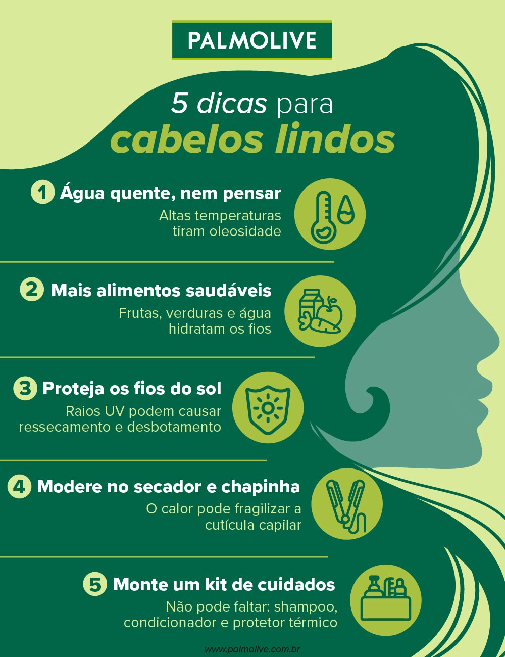 como evitar caspa no cabelo