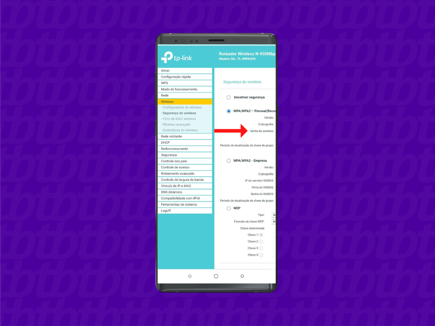 como mudar a senha do wi-fi pelo celular