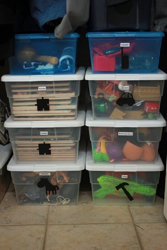 como organizar brinquedos