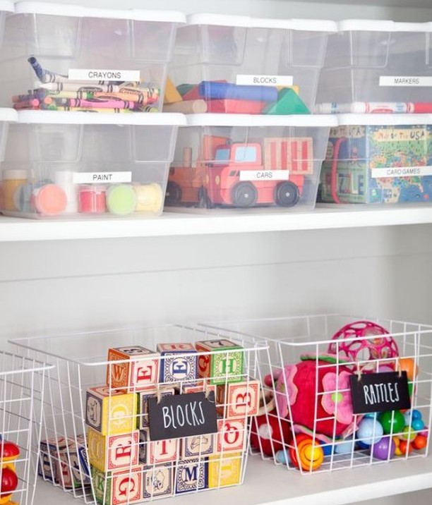 como organizar brinquedos