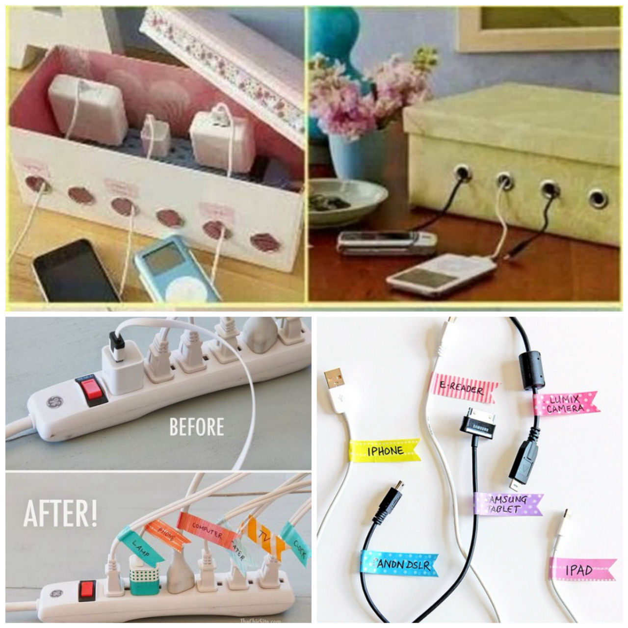 como organizar cabos e fios