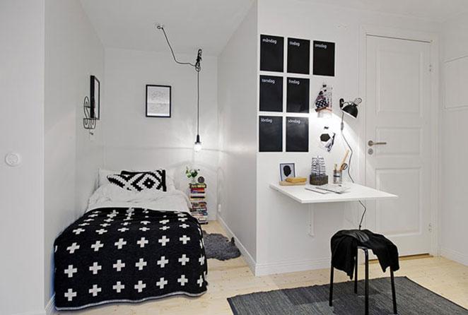 Decoração de Quarto Pequeno: O Poder das Cores Claras e Espelhos