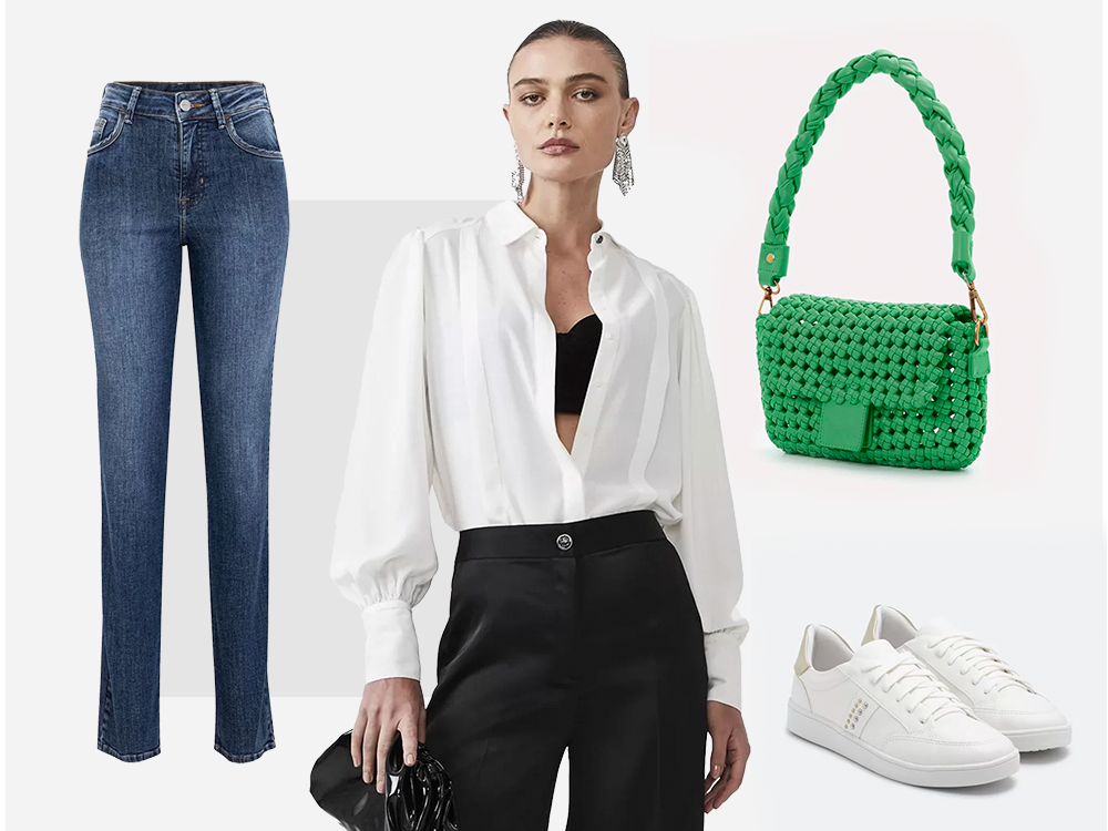 como usar camisa branca feminina