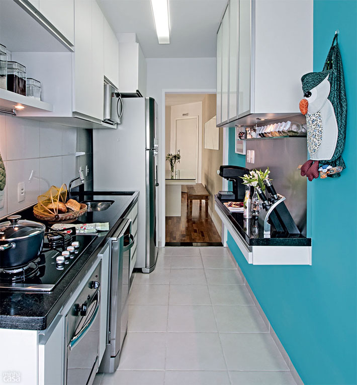 5 Soluções Criativas para Armazenamento em Cozinhas Corredor