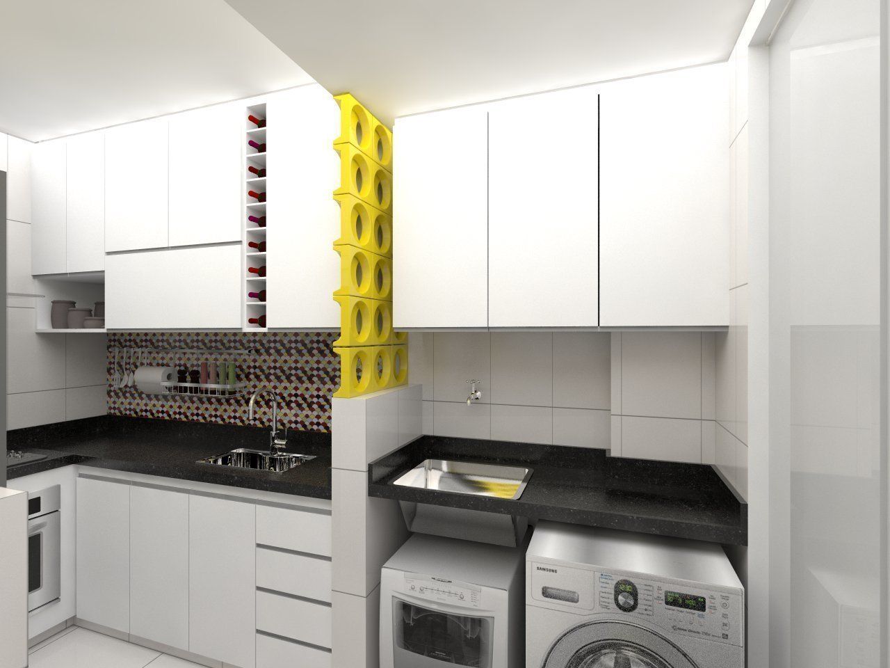 7 dicas de organização para lavanderias compactas em cozinhas