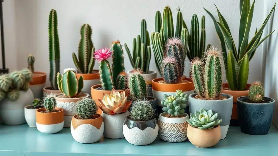 Cactos que se adaptam à pouca luz: Guia completo