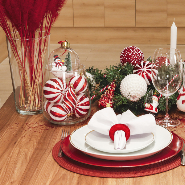 decoração de natal com bolas