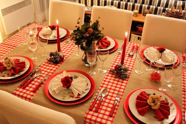 decoração de natal para a ceia