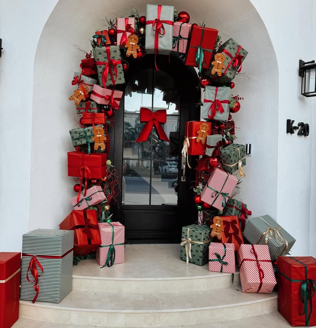 decoração de natal para porta