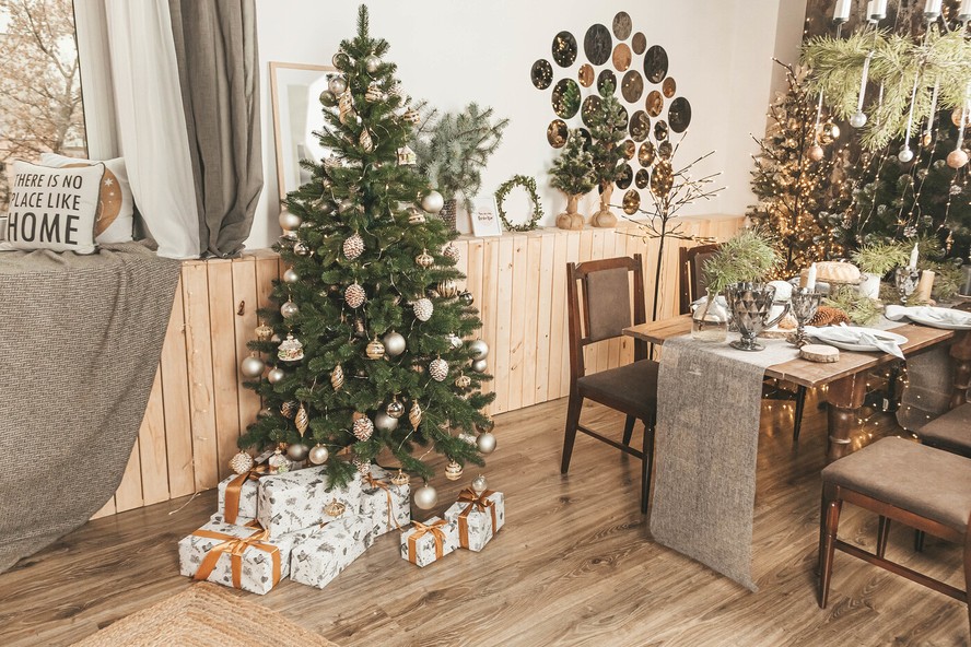 decoração de natal rústica