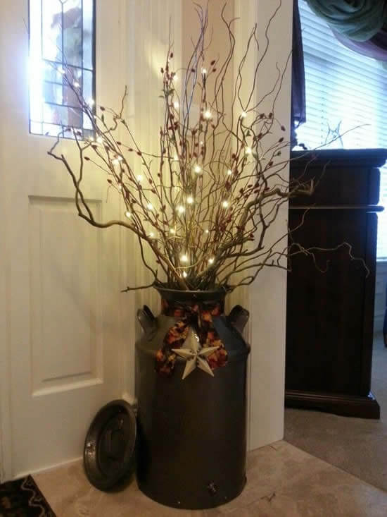 decoração de natal rústica
