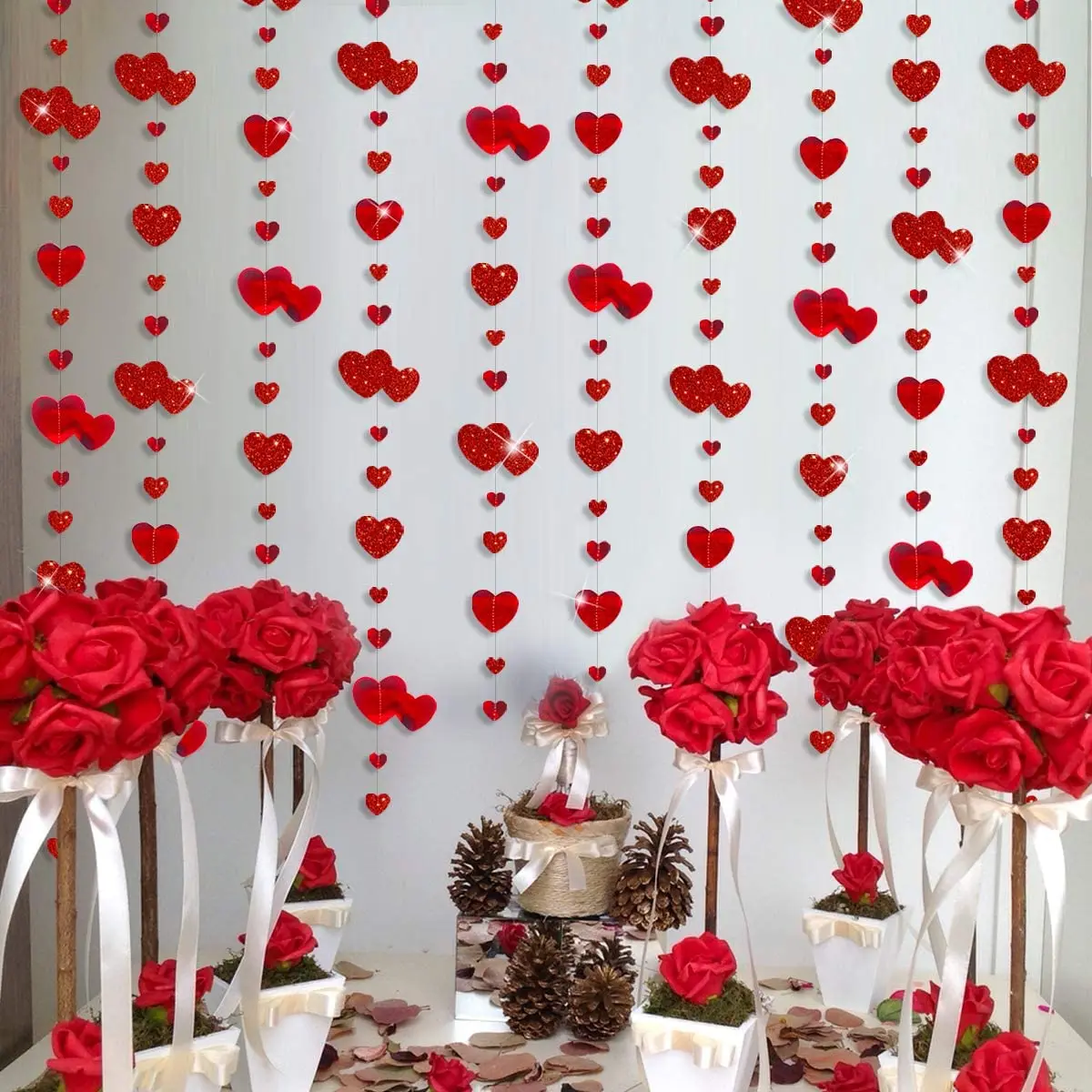 decoração de noivado simples