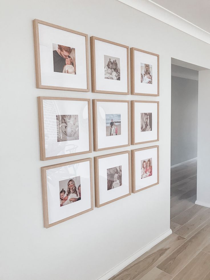 decoração de parede com fotos