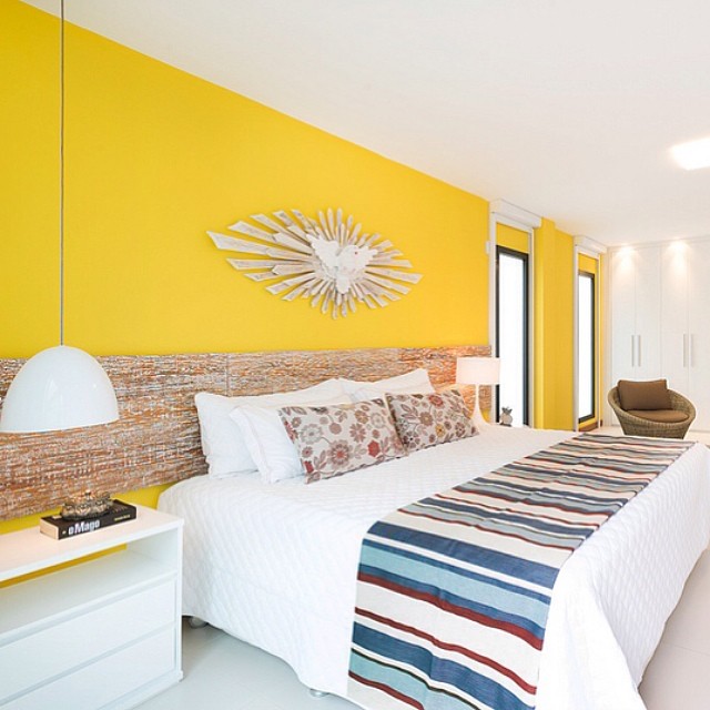 decoração de quarto amarelo