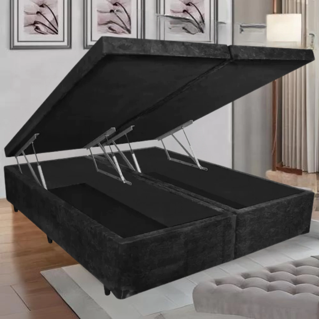 decoração de quarto com cama box baú