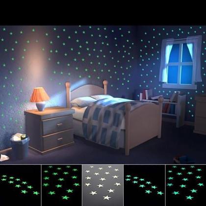 Transforme o Quarto Infantil: Adesivos de Estrelas que Brilham no Escuro