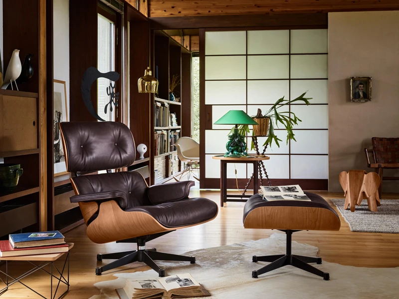 decoração de quarto com poltrona charles eames