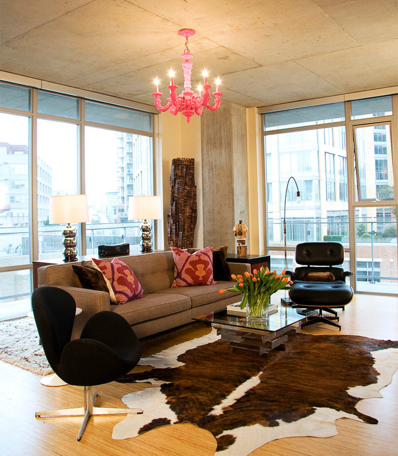 decoração de quarto com poltrona charles eames