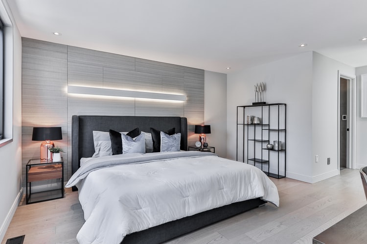 Quarto cinza: inspirações de estilos (minimalista