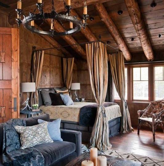 Móveis essenciais para um quarto rústico completo