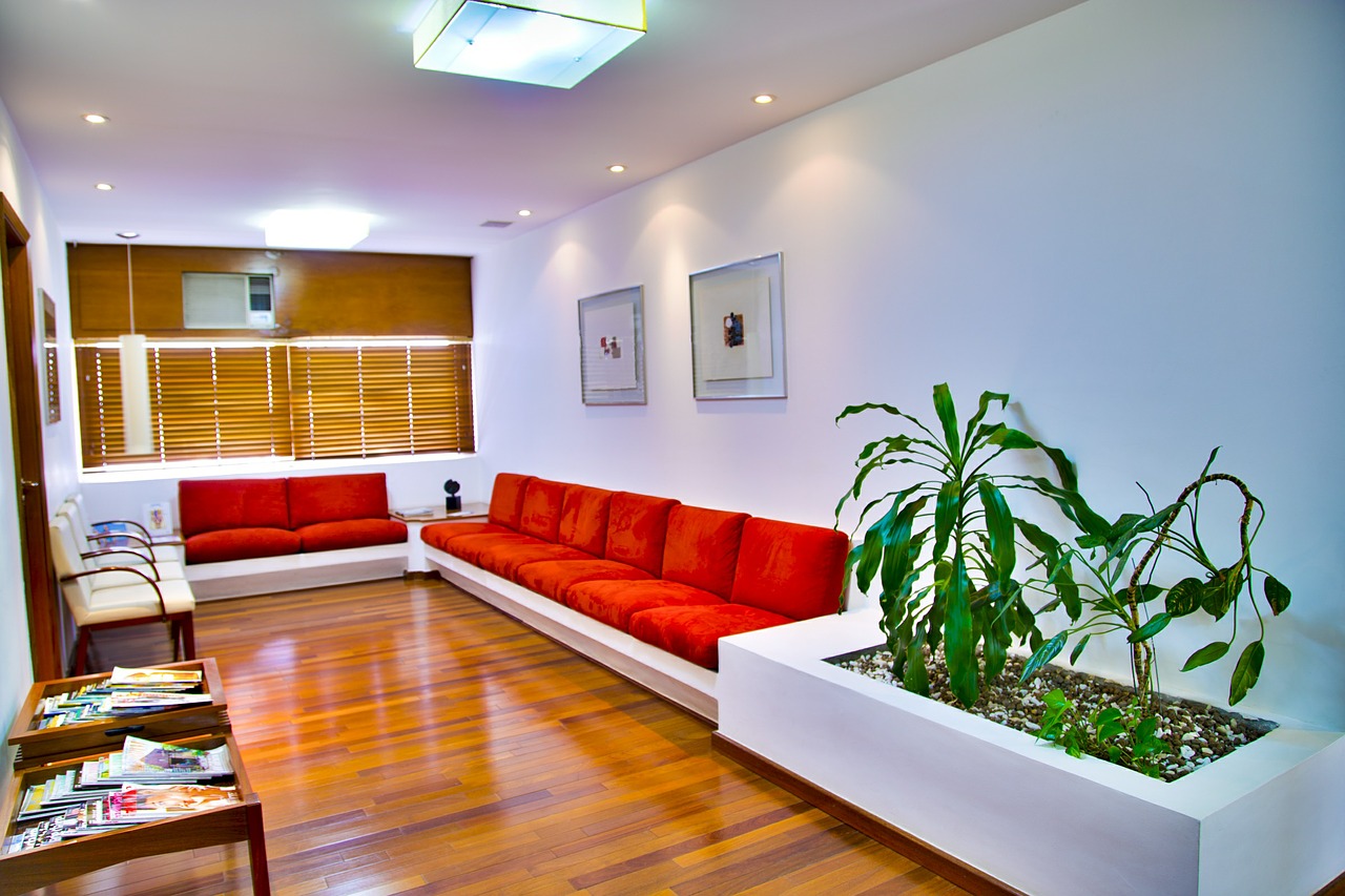 decoração de sala de espera