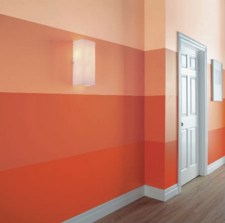 efeito degradê na parede do quarto