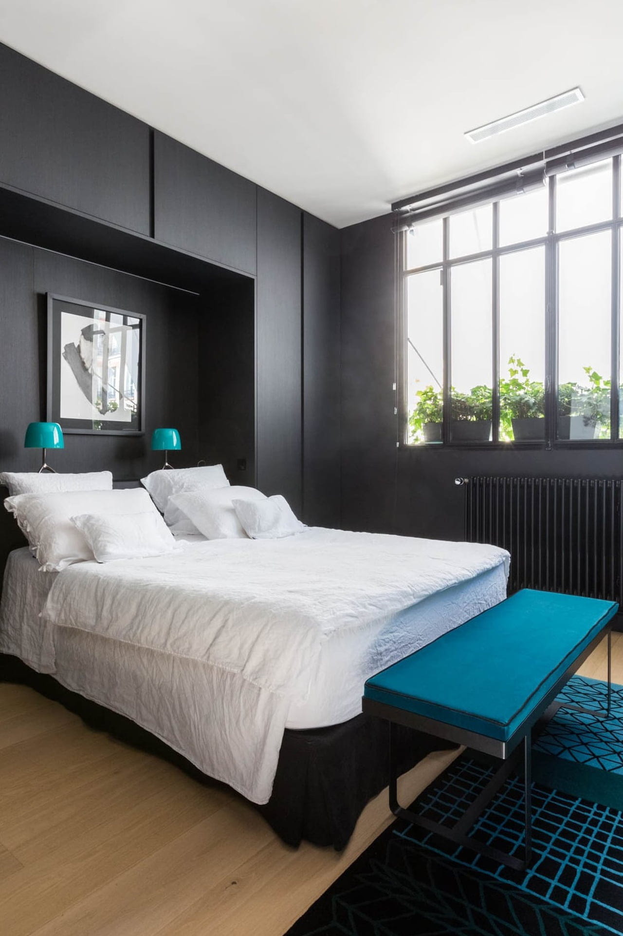 fotografias em preto e branco quarto