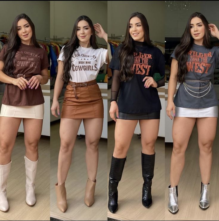 ideias de looks country feminino para rodeio