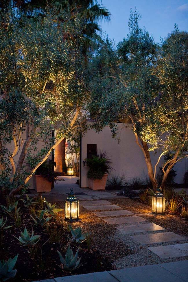 iluminação de jardim