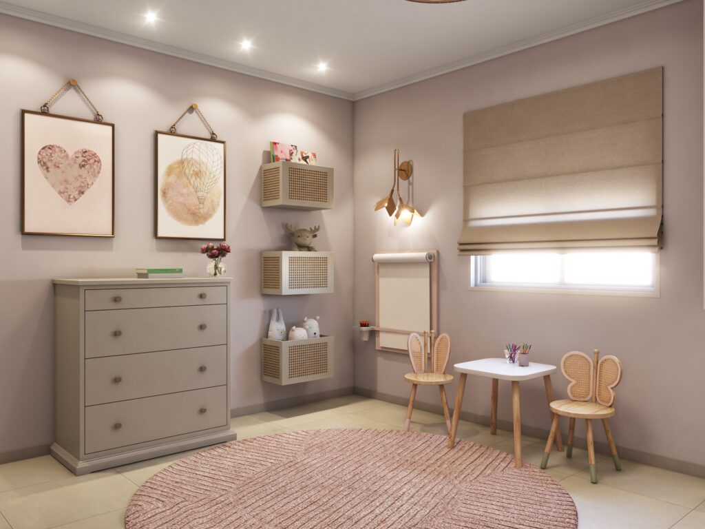 iluminação para quarto de bebê