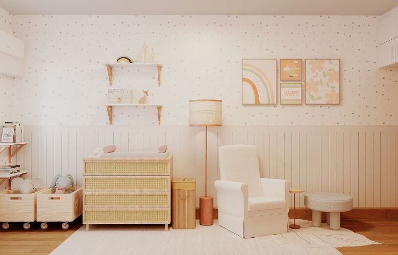 iluminação para quarto de bebê