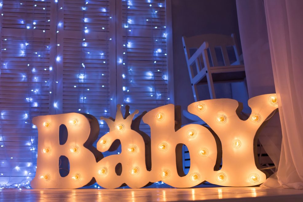 iluminação para quarto de bebê