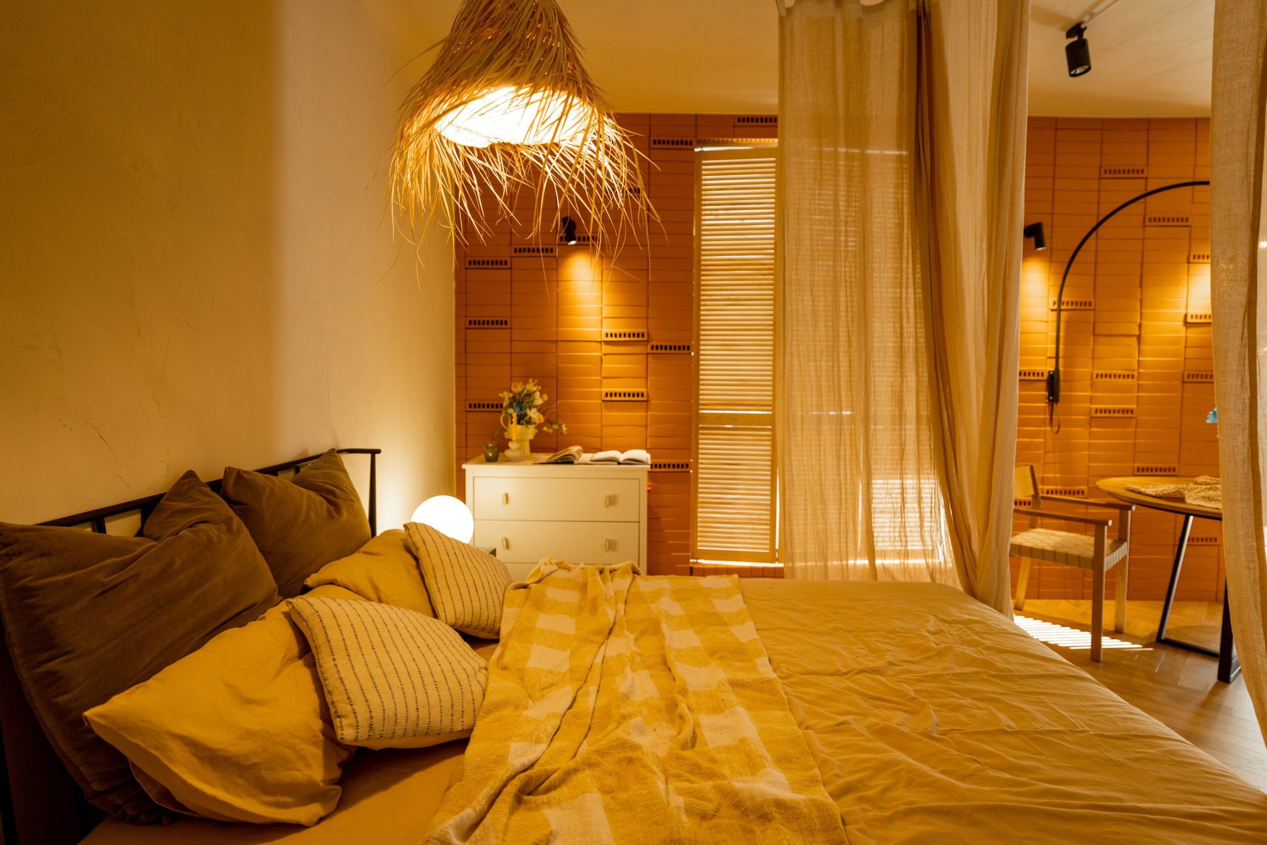 iluminação quente para quarto