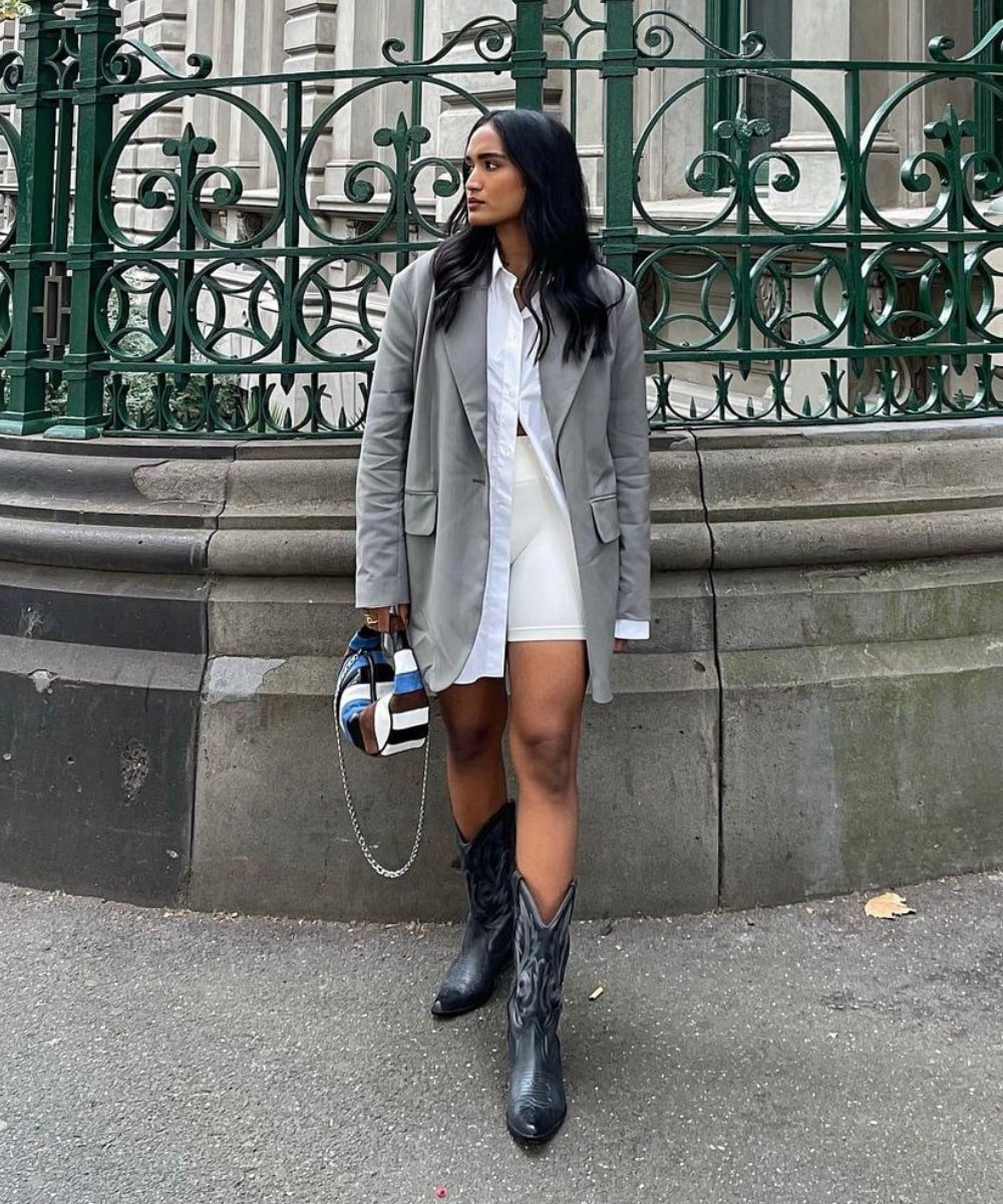 looks com bota texana