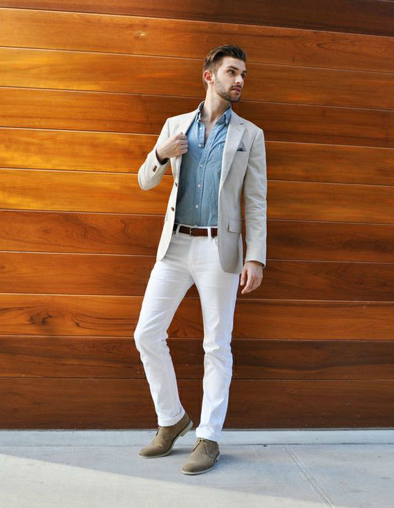 looks com calça branca masculina