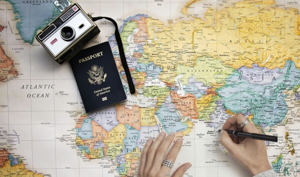 mapa viagem