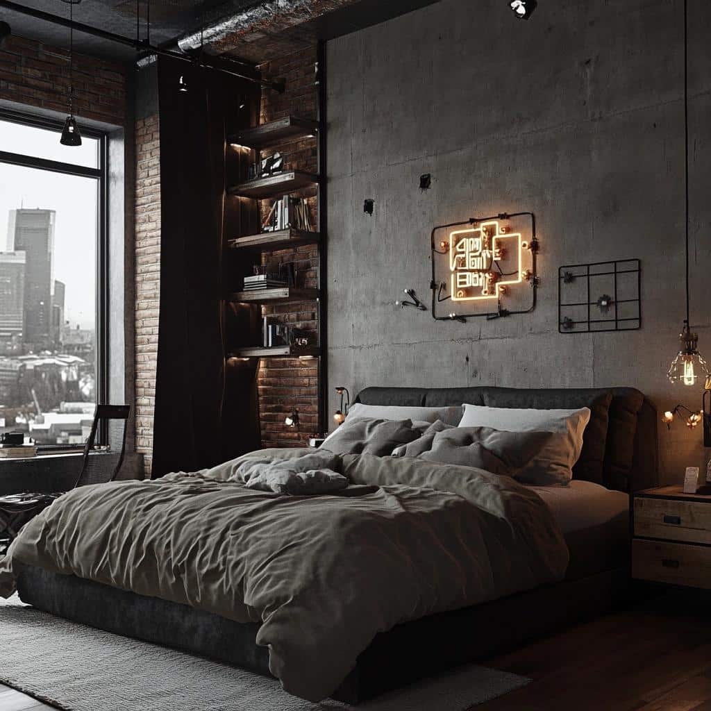 Cores e Texturas Essenciais para um Quarto Estilo Loft