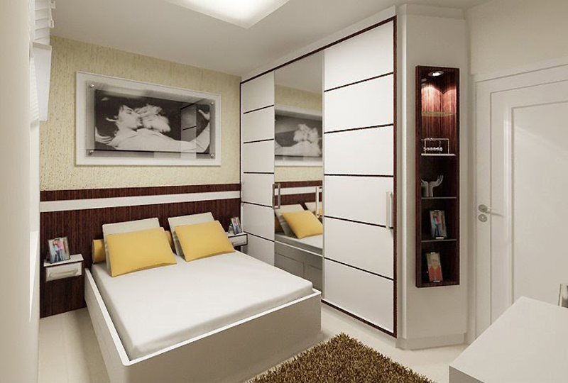 Decoração para Quartos Pequenos: O Poder das Cores Claras e Espelhos na Ampliação Visual