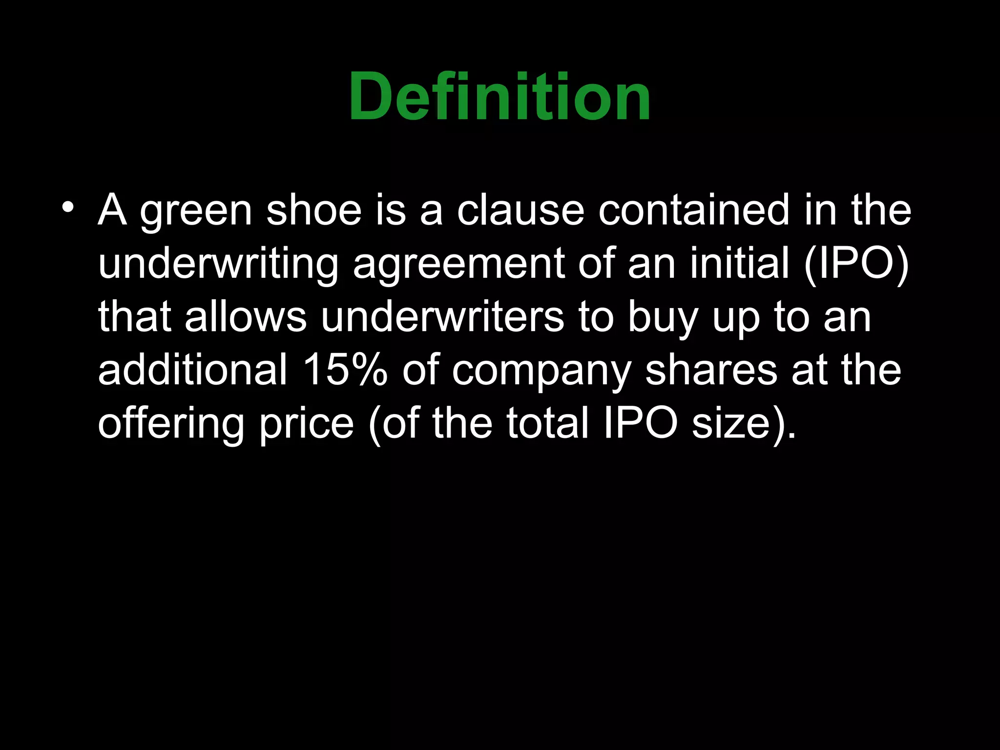 Green Shoe vs. Estabilização de Preços: Qual a Relação?