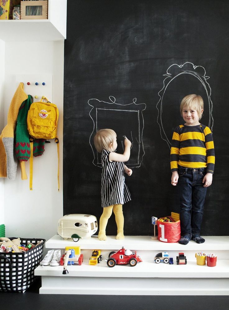 Inspirações de Quartos Juvenis com Parede Lousa