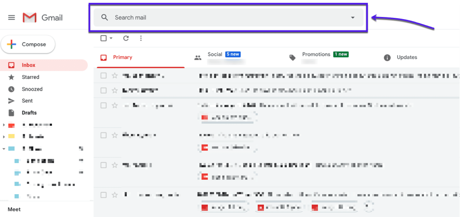 pesquisa avançada no gmail