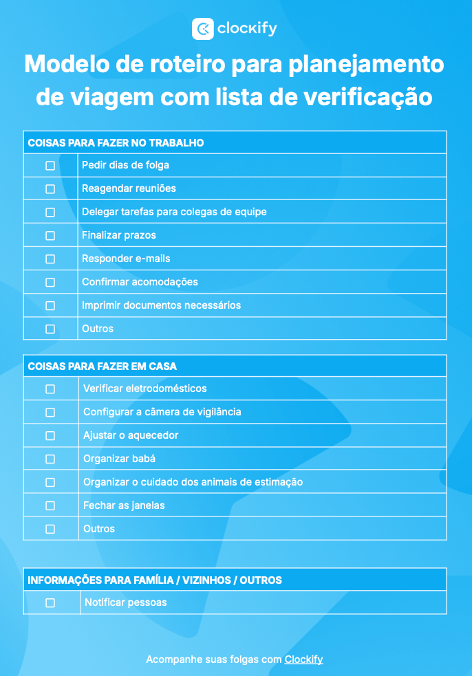 planejar uma viagem internacional