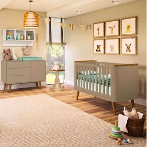 Melhores Temas para Quarto de Bebê Cinza e Amarelo