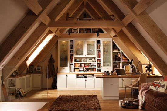 quarto no sótão decoração