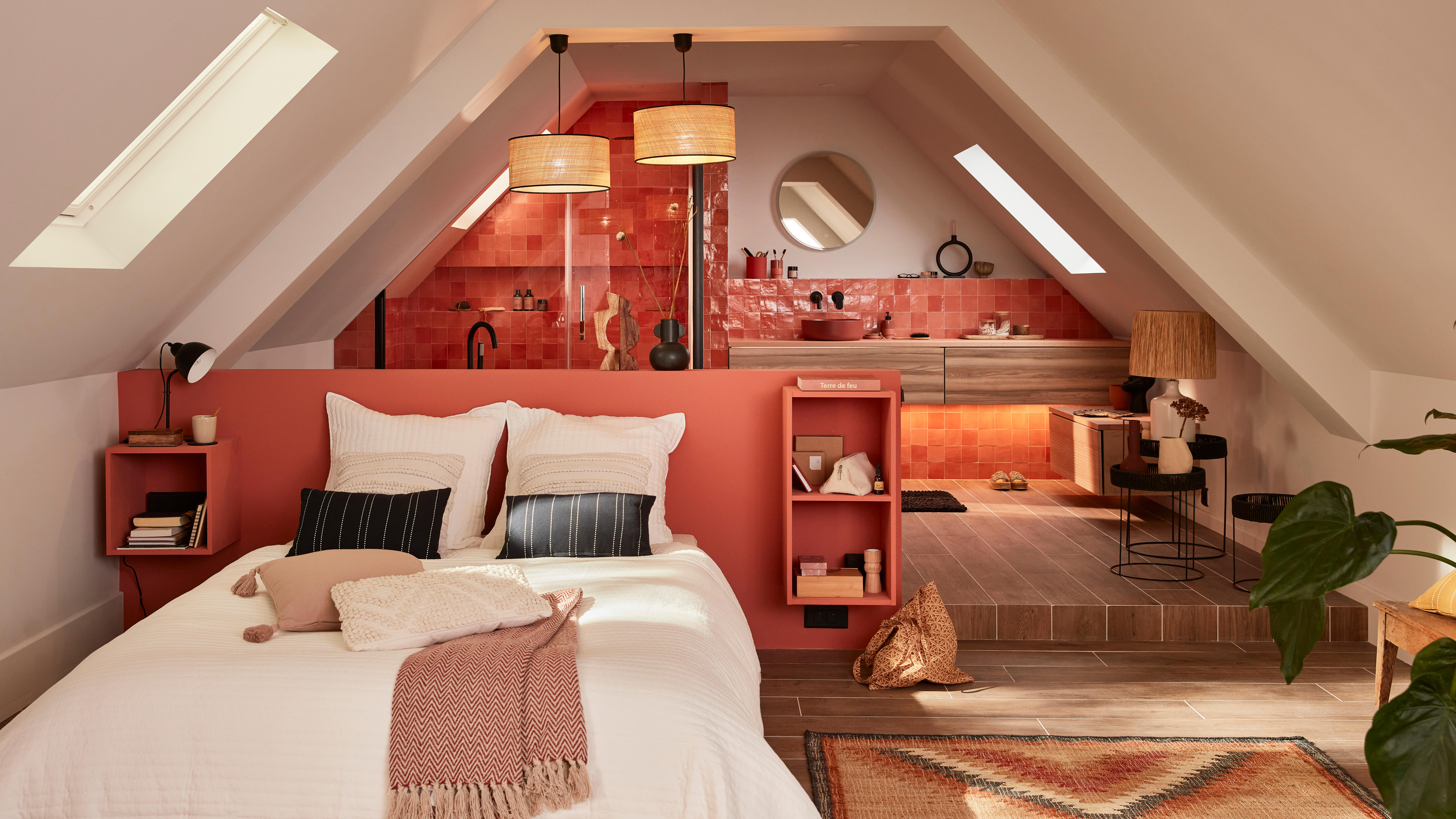 quarto no sótão decoração