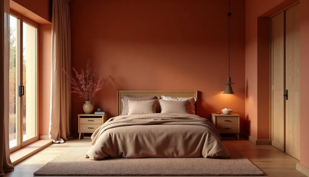 Quarto Terracota e Madeira: 5 Dicas Para Um Refúgio Aconchegante