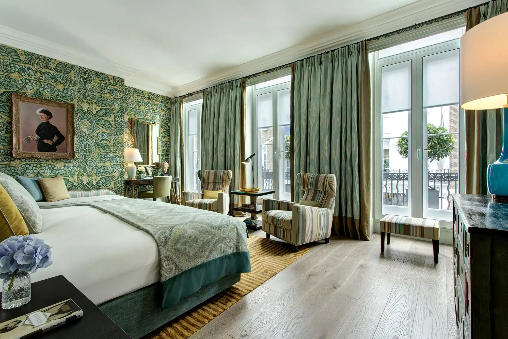 quarto verde sálvia decoração