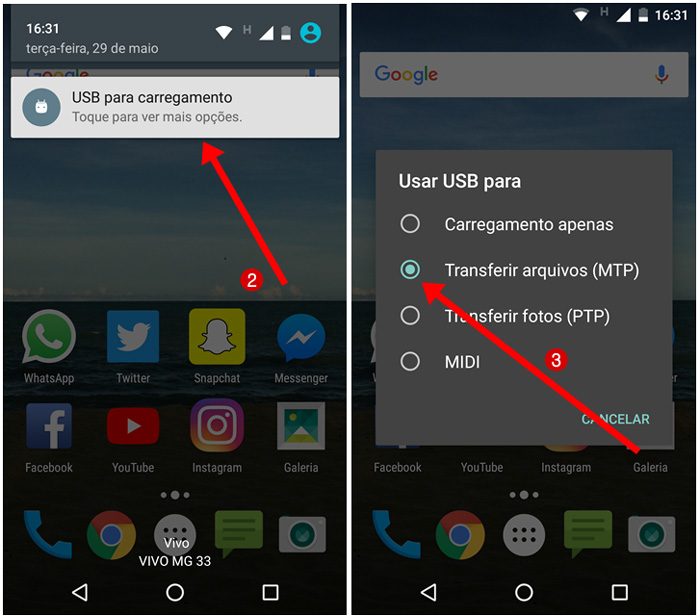 sincronizar arquivos entre pc e celular