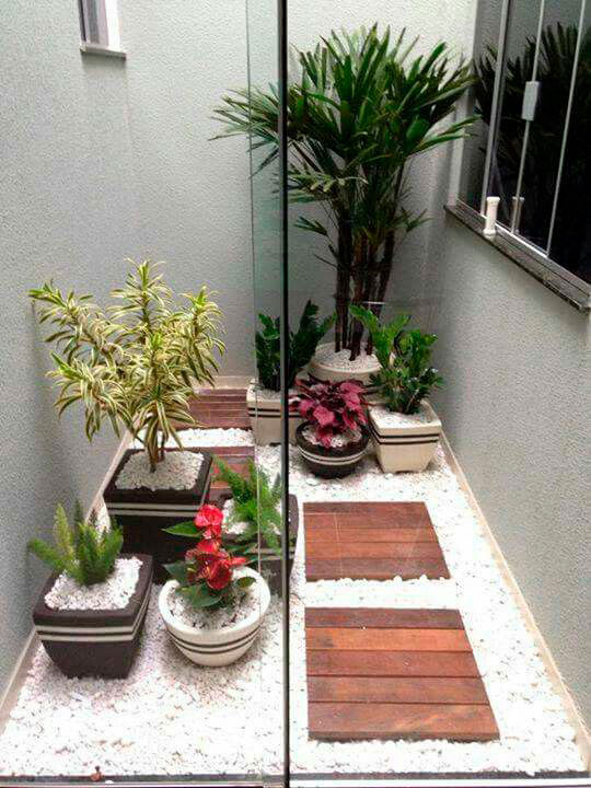 ideias de banheiro com jardim de inverno